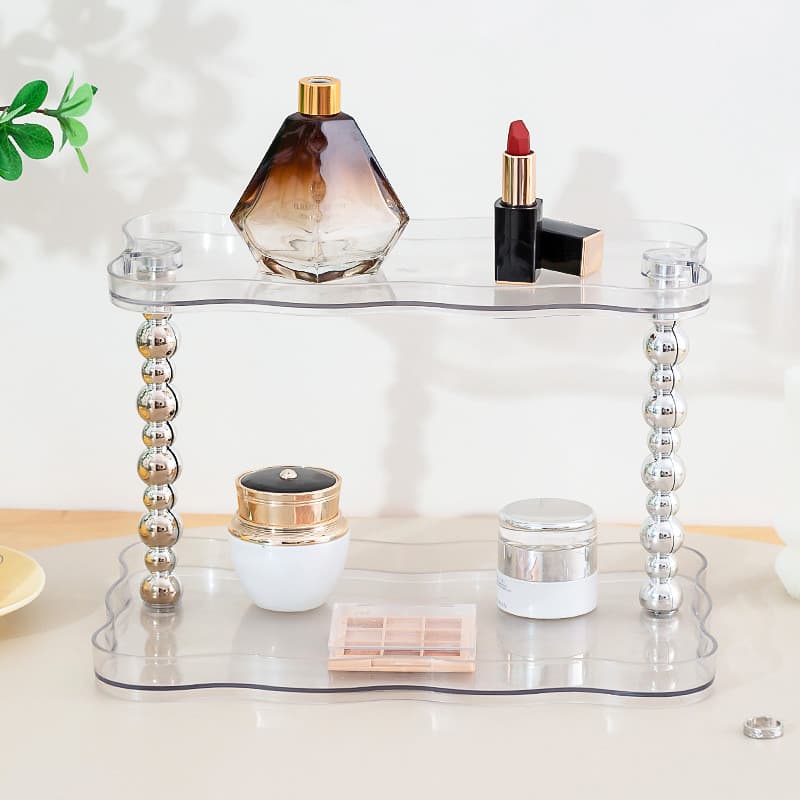 Prateleira Acrílico Diamante Multiuso para Mesa e Maquiagem