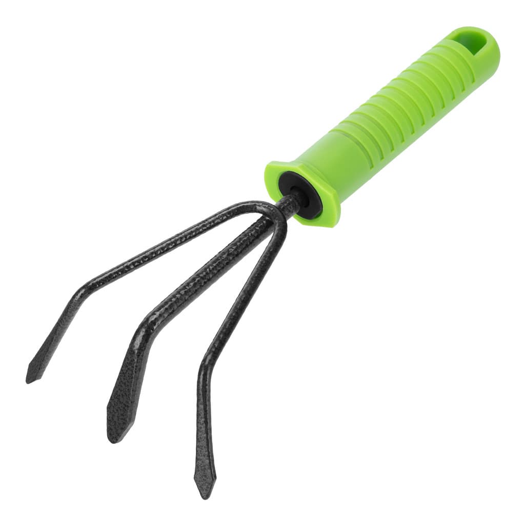 ANCINHO/RASTELO, 3 DENTES, COM REVESTIMENTO PROTETOR, CABO DE PLASTICO, 100X235MM, 1PC // PALISAD