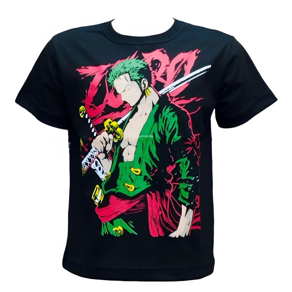 Camiseta camisa infantil One Piece Luffy Gear chapeu de palha Algodão Promocao