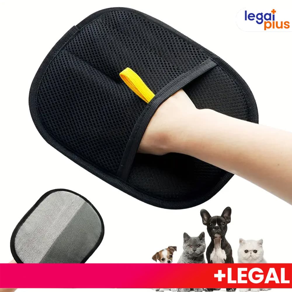 Kit Luvas Mágicas + Escova Adesiva para Remoção de Pelos e Limpeza Pet