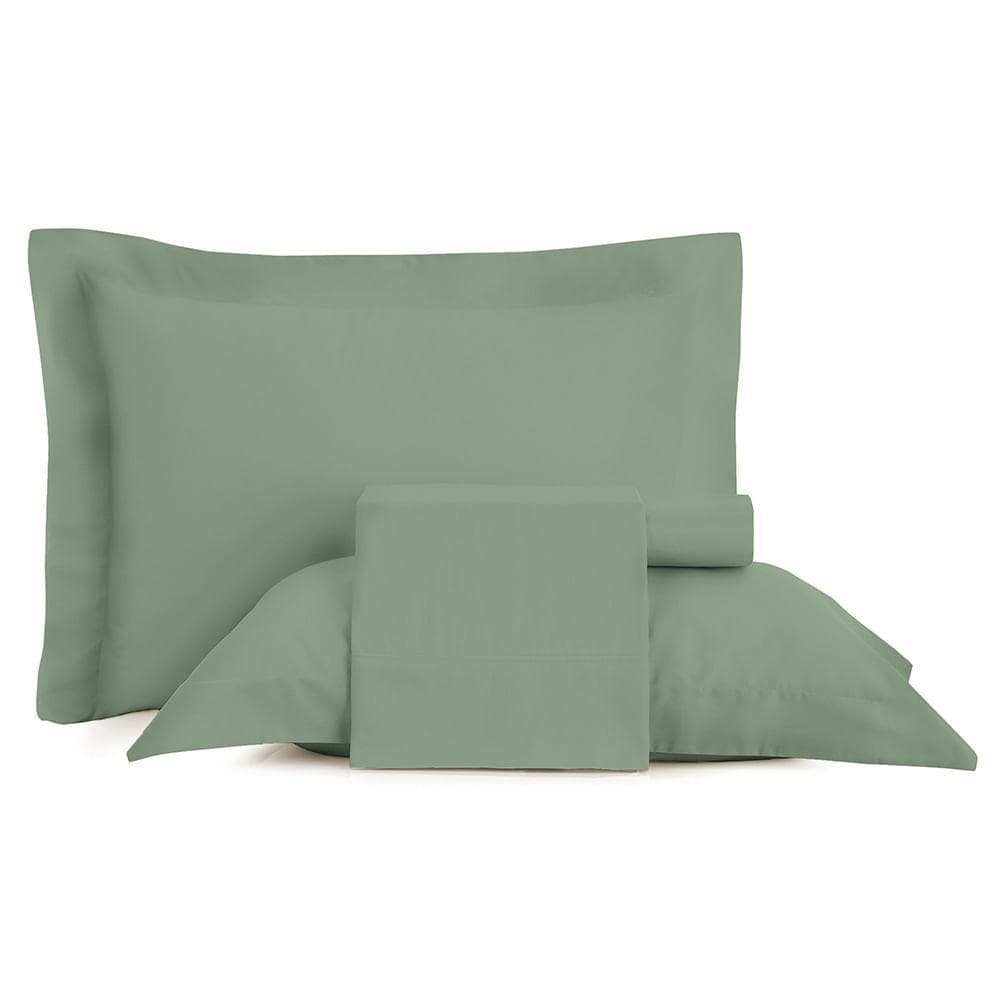 Jogo de Cama Queen Altenburg Cetim 300 Fios Verde