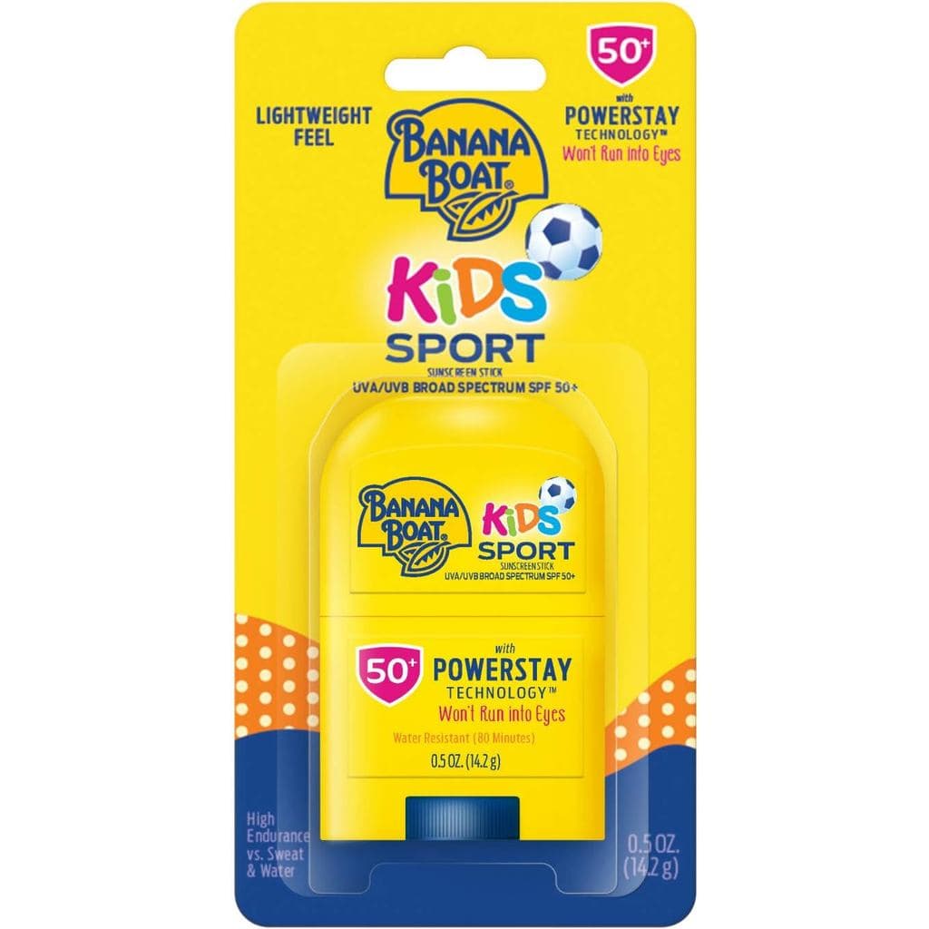 Banana Boat Kids Sport Protetor Solar Bastão FPS 50+ Fácil Aplicação Máxima Proteção à Prova Dágua