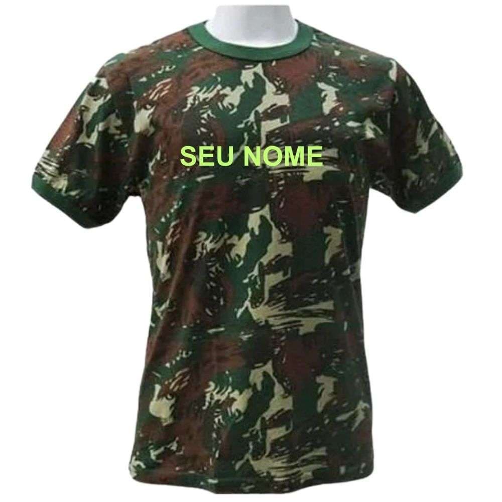 Camiseta Camuflada EB Dry Fit - Modelo Claro (Opção com Nome Bordado)