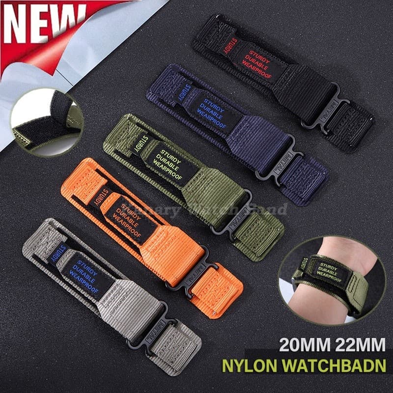 20mm 22mm Náilon Loop Esporte Pulseira De Relógio Universal Liberação Rápida Lona Smartwatch Inteligente Das Mulheres Do