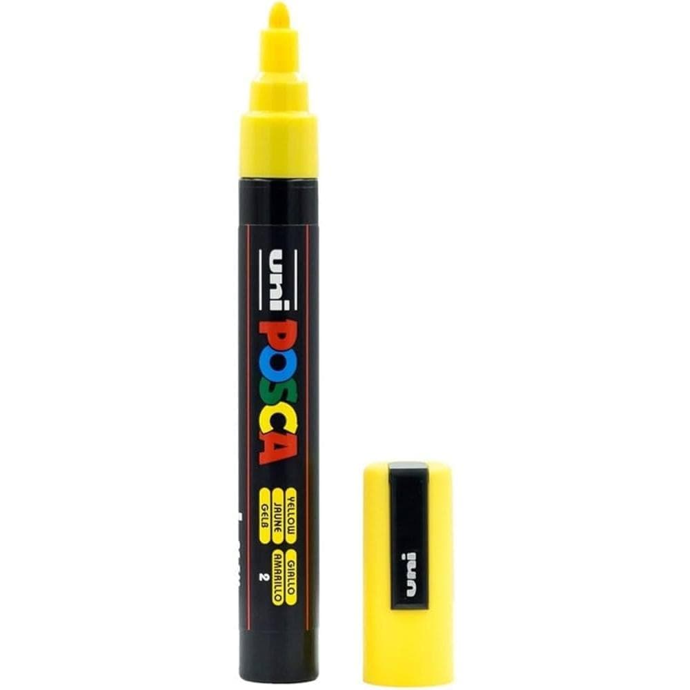 Caneta Uni Ball Posca Pc-5M Amarela