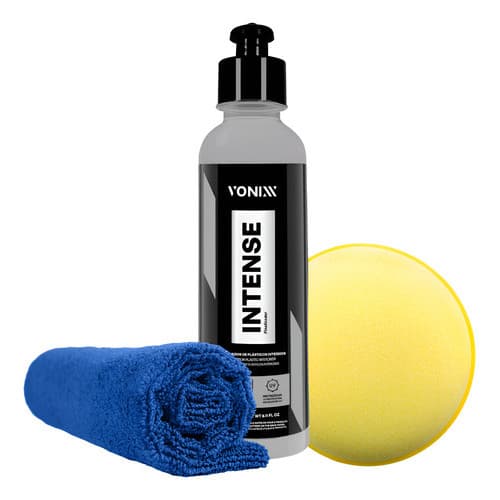 Restaurador Plástico Painel Intense 240ml Vonixx Aplicador - Revitalizador Plasticos Internos Porta Console