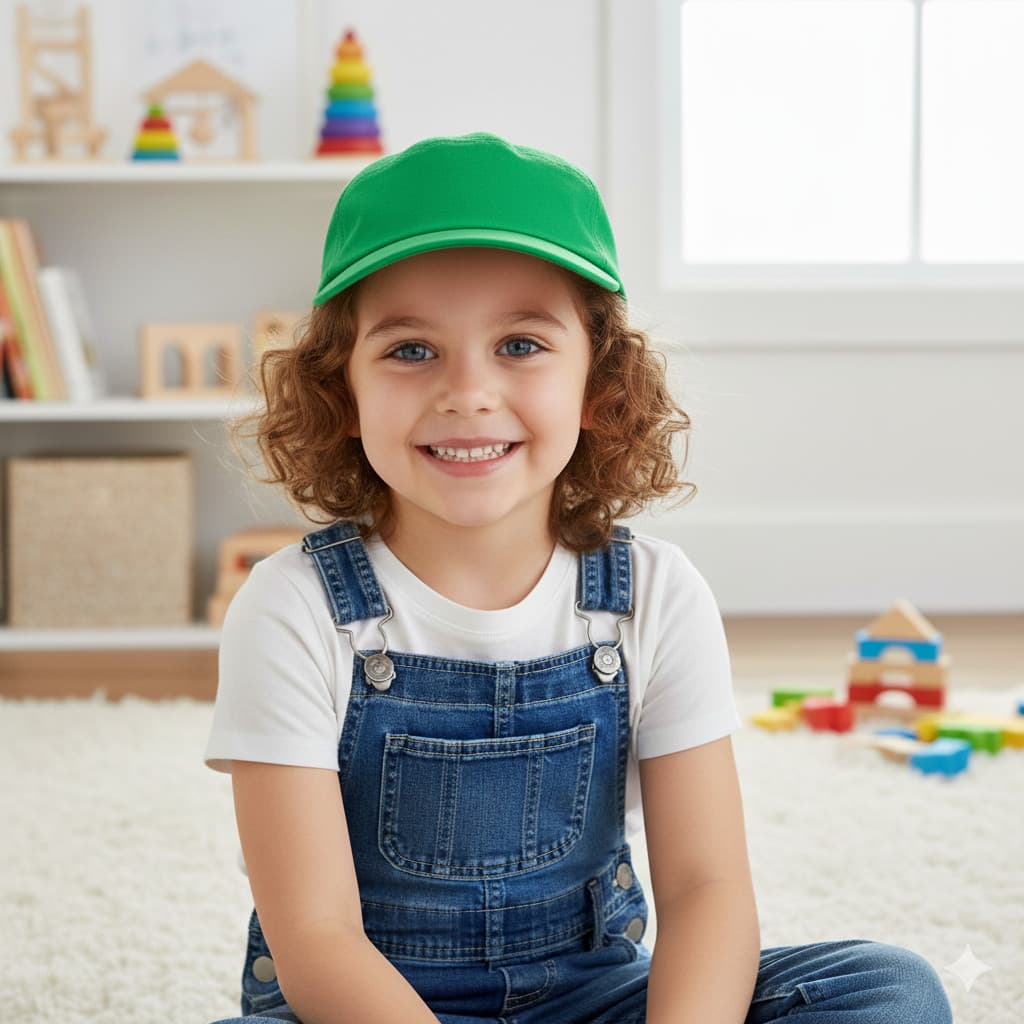 Boné Infantil Liso Básico Boné Tactel 2 a 8 anos Com Ajustes Boné para Menino Boné Infantil Menina