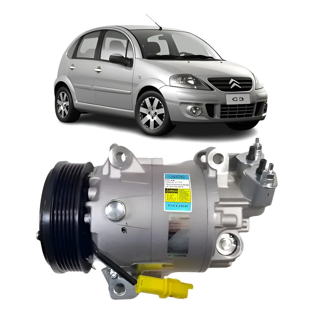 Compressor Ar C3 1.4/1.6 2009 A 2012 Original Delphi Novo Lacrado