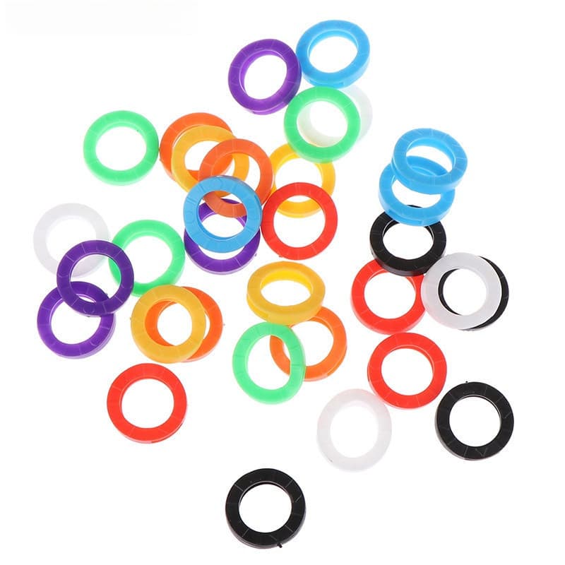[Rangevoyage1sl] 32X Núcleos Brilhantes Oca Silicone Chave Cap Chaveiros Topper Presente [BR] FGIV