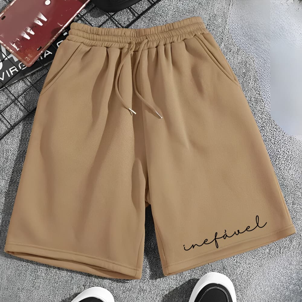 Short Masculino Moletinho Inefável Inalcançável Modinha Look