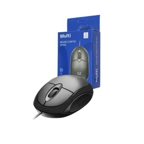 MOUSE OPTICO USB 1200DPI CLASSIC PRETO C/SCROLL - MULTI
