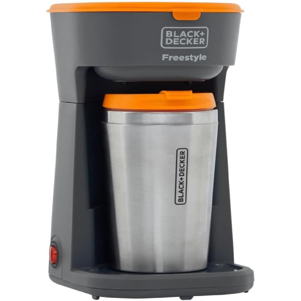 Cafeteira Elétrica C Copo Termico Inox Individual 400ml 600w Cor Cinza