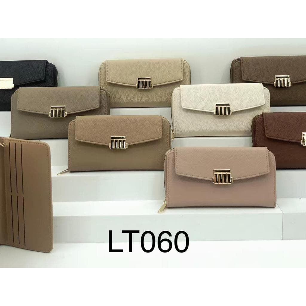 Carteira Comprida Multiuso Feminina / Porta-Cartão com Fivela / Bolsa Fashion para Mulheres COM ALCA LT060