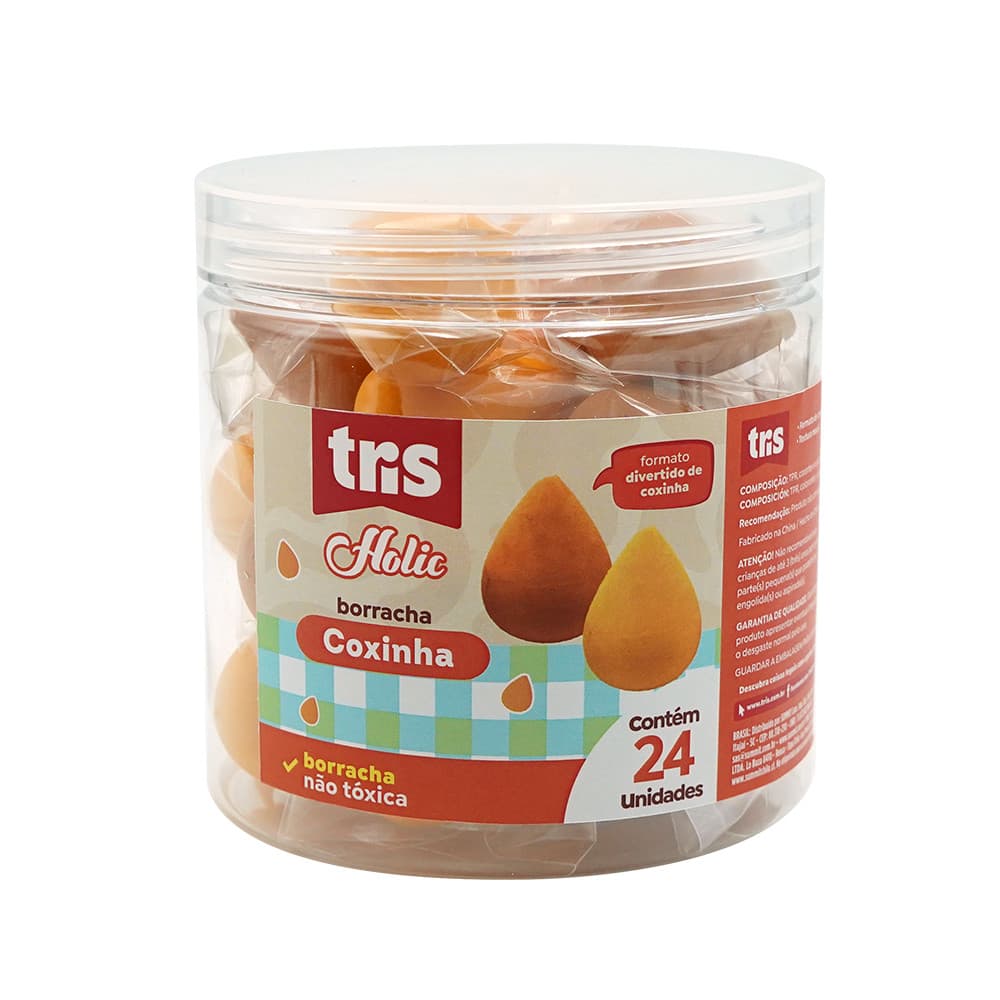 Borracha Coxinha Lanchinhos Tris Coleção Holic Divertida Papelaria