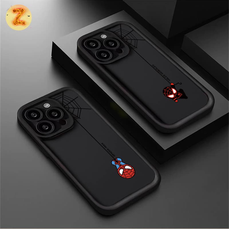 Capa Para iPhone 17 16 15 14 13 12 11 Pro Max Plus Air XR Anti Queda Silicone Homem aranha Softcase ZBCase