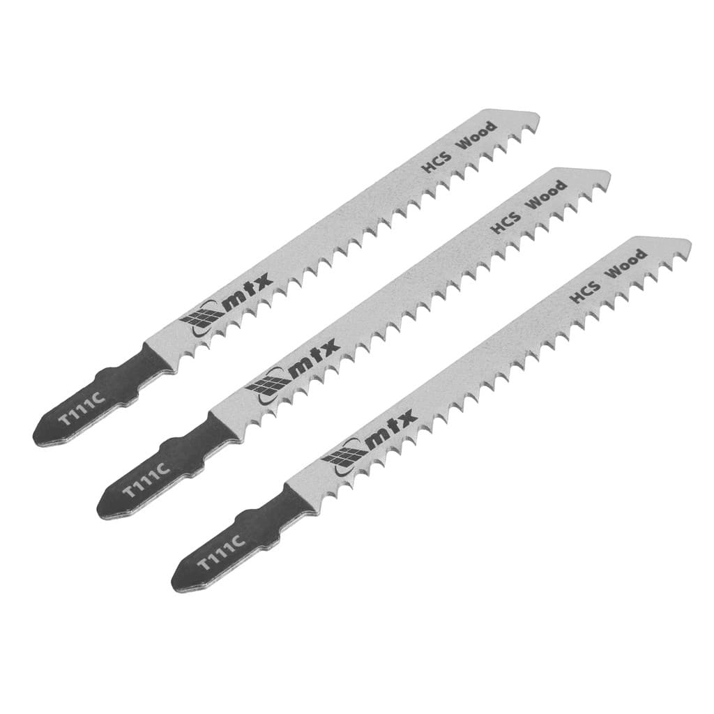 LAMINA PARA SERRA TICO-TICO, ACO CARBONO, ENCAIXE BOSCH, T111C, 75 X 3MM, 3PCS // MTX