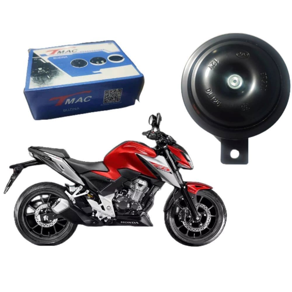 Buzina TMAC 12V  CBX250 CB300 Fazer 250 Lander 250  TENERE 250