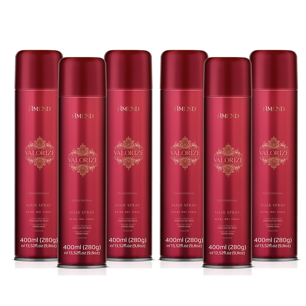 Amend Kit 6 Hair Spray Forte Valorize 400ml