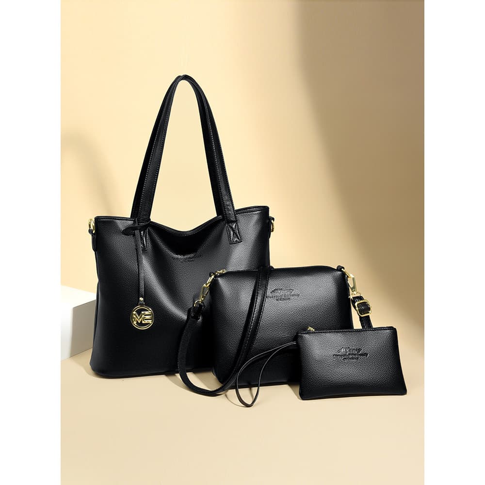 Sacola 2025 novo estilo grande capacidade Commuter bolsa feminina moda bolsa de couro genuíno axila ordem ombro mensagei