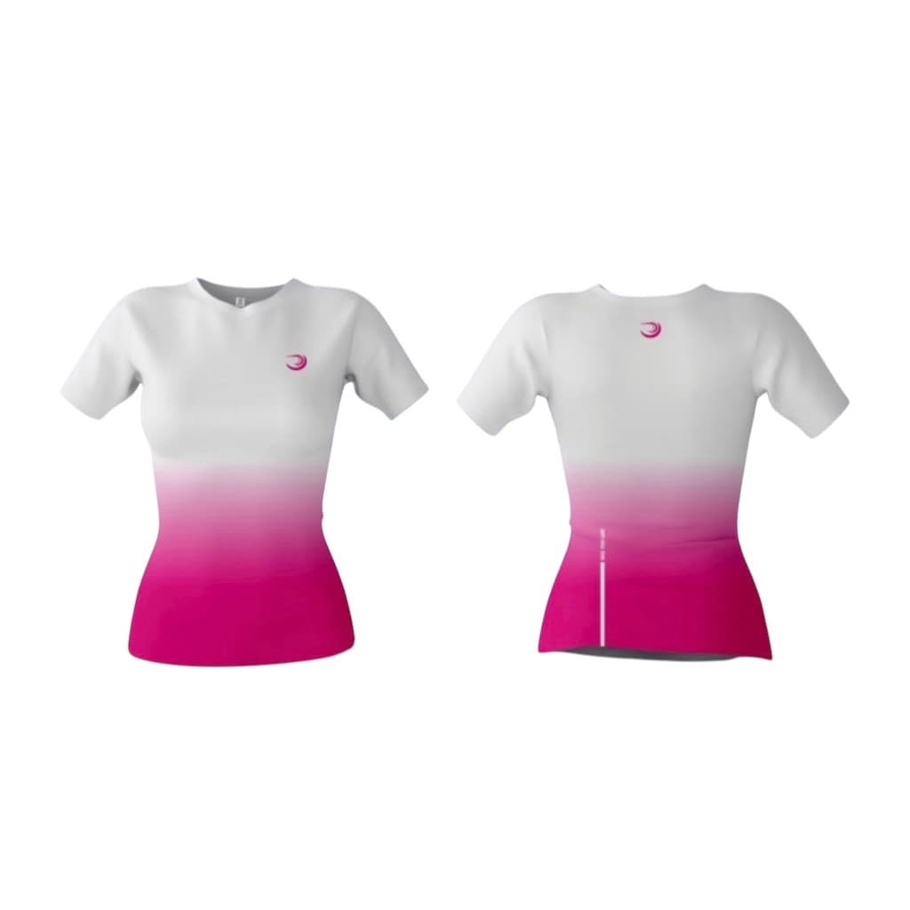 Babylook Branco Pink Treino Dry fit Summer Pro
