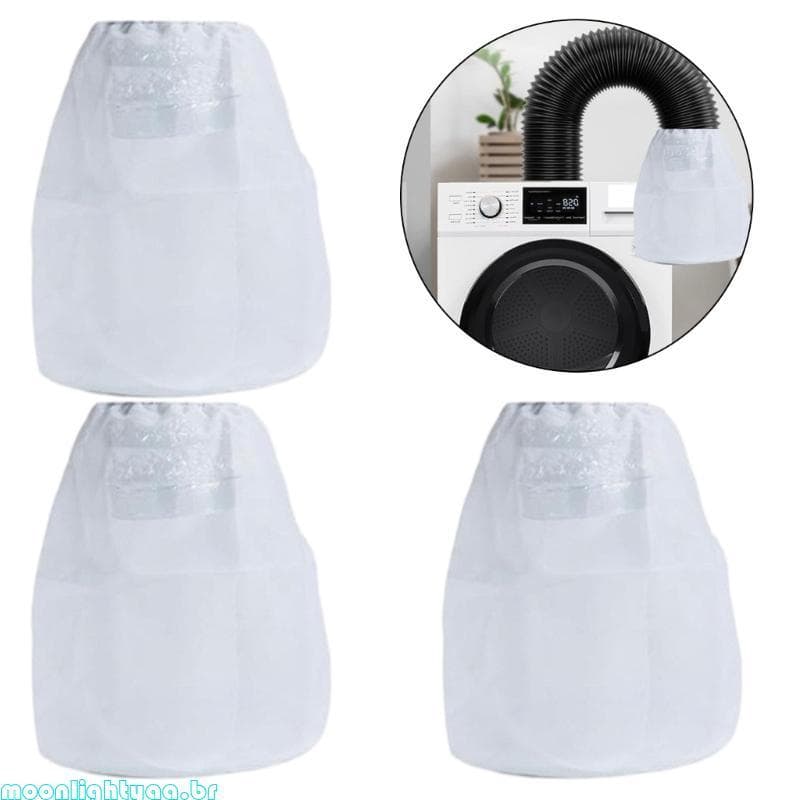 moonlightyaa1 Secador Ventilação Coletor Fiapos Interno Filtro Kit Limpeza Penugem Reutilizável