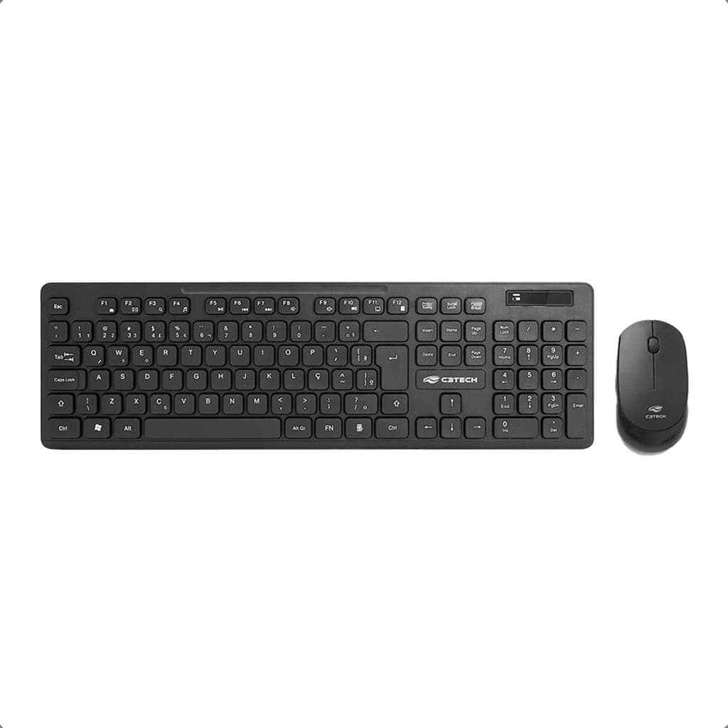 Kit teclado + mouse wireless (sem fio) k-w20bk