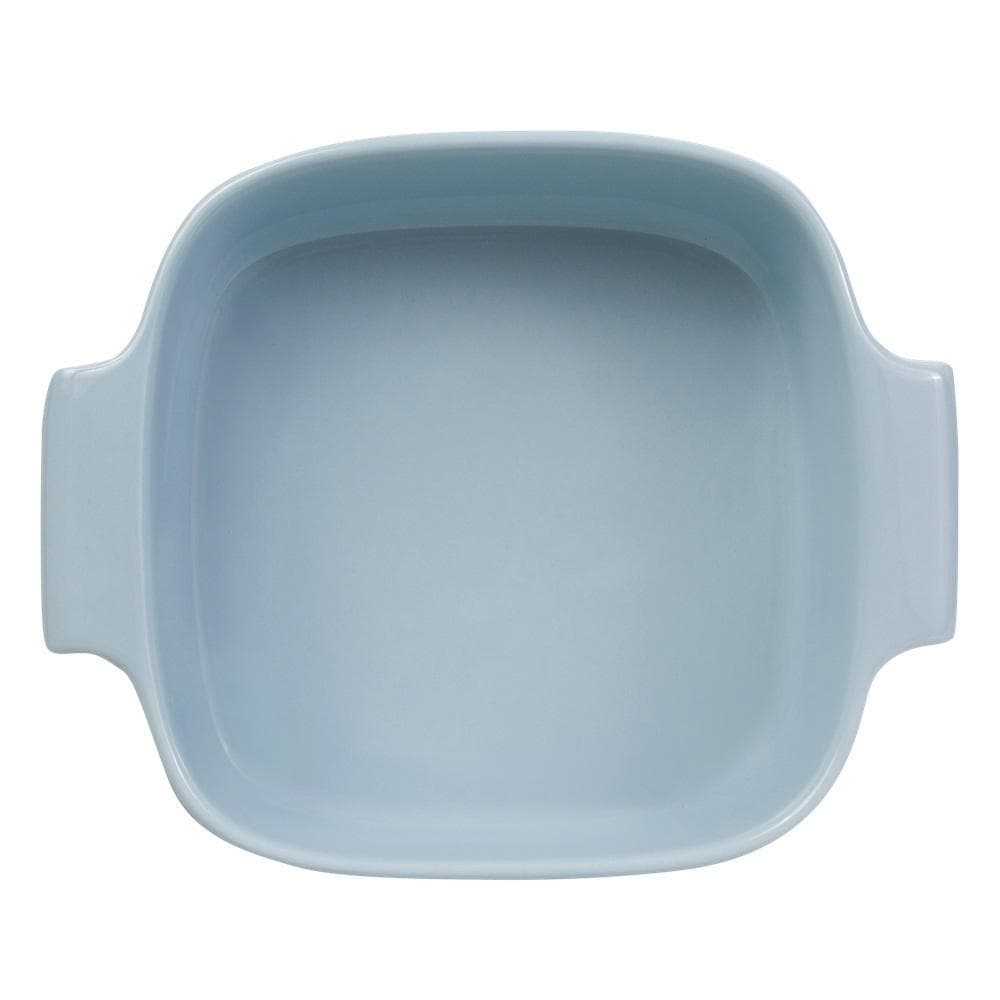 Travessa Refratária Quadrada 21x21 cm  Azul Vintage 2 L