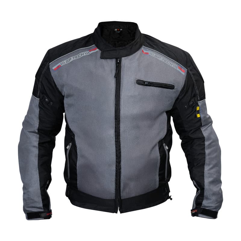JAQUETA MOTOCICLISTA GP TECH MOTO SUMMER 3 PRETA CINZA PROTEÇÃO VIAGEM PISTA MASCULINA MOTOQUEIRO