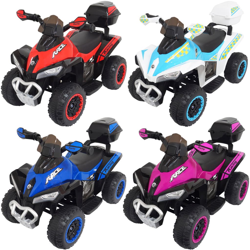 Mini Quadriciclo Moto Elétrica Criança Infantil Bateria 6V Luz Som Bivolt Brinqway BW-129