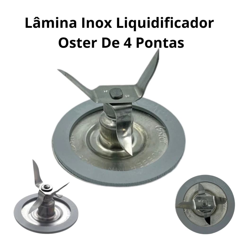 Lâmina De 4 Facas Inox Para Liquidificador Oster Original