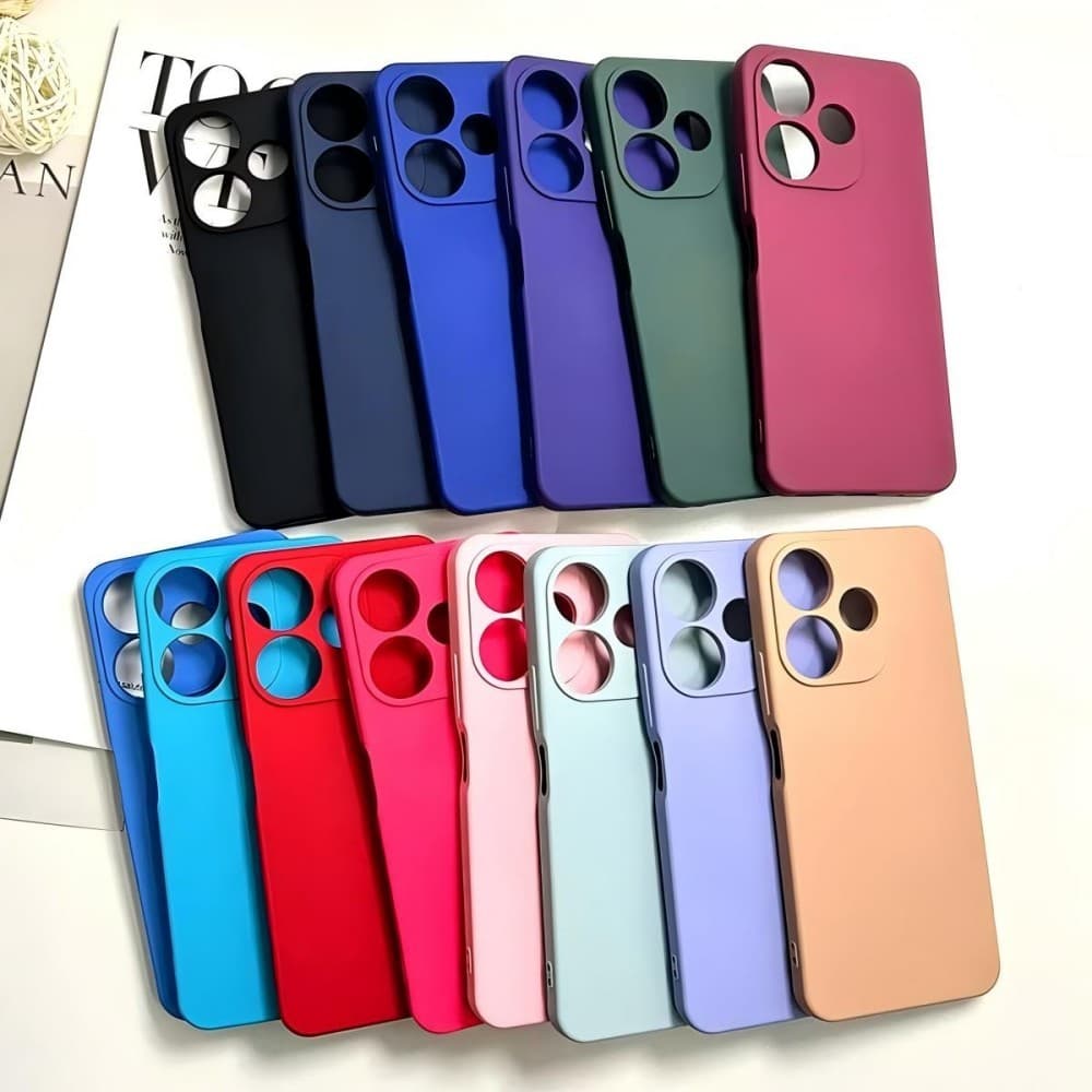 Kit 3 pcs Capinha Colorida capas aleatórias para Motorola Moto G15 G05 G35 G10 G56 G86 G24 G22