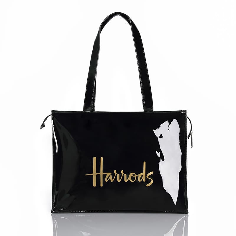 Bolsa feminina de inverno PVC2025, novo estilo, sacola de compras ecológica, grande capacidade, à prova d'água, bolsa de