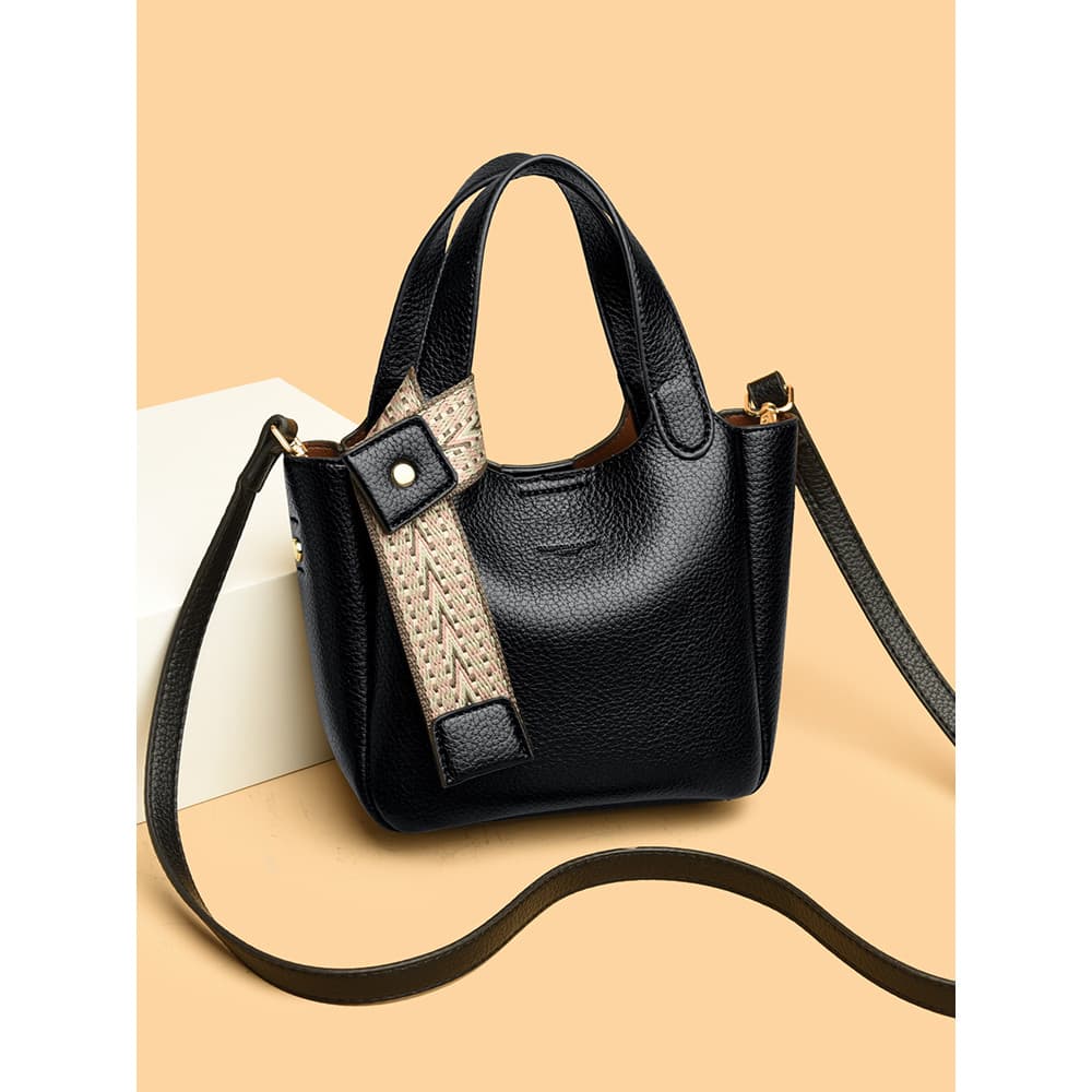 Bolsa feminina 2025 novo estilo elegante All-Match bolsa mensageiro de um ombro cesta de vegetais nicho Design High-End