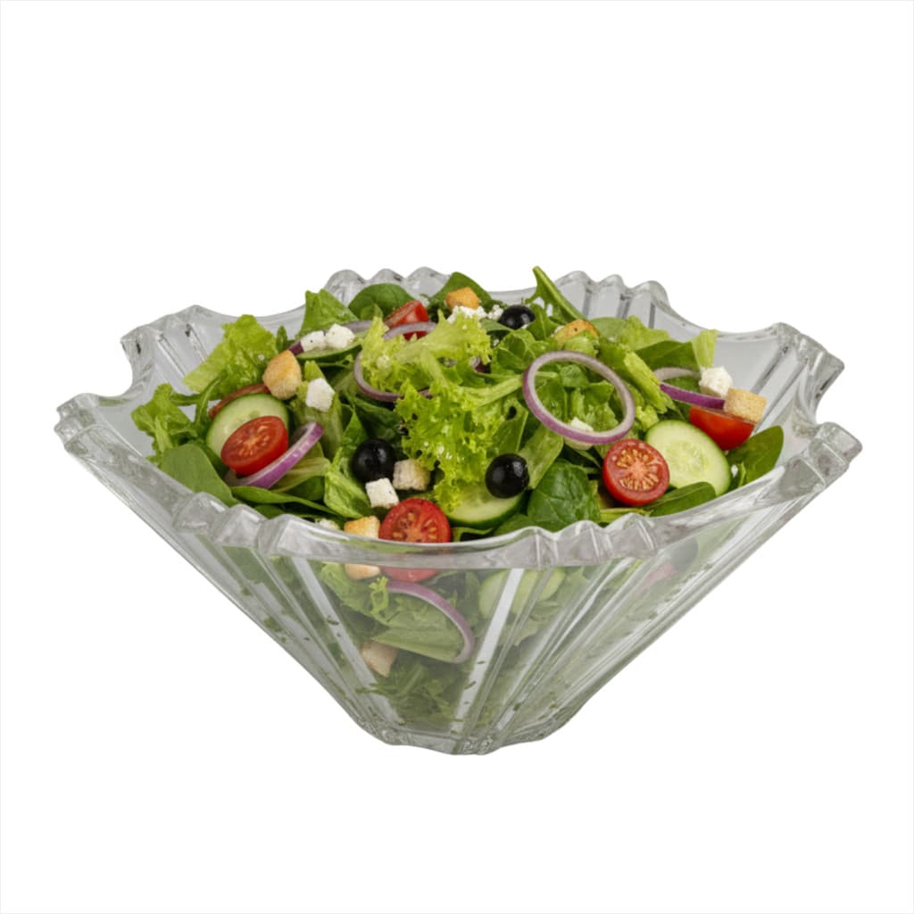 Fruteira Mesa Vidro Centro Mesa Saladeira Decorativa 25Cm Organizador Moderno Chic