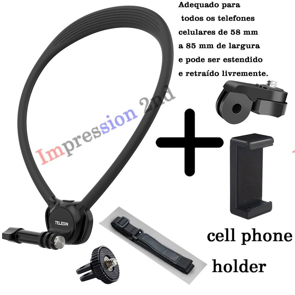 TELESIN Suporte para pescoço Suporte De Peito Para Celular Câmera Esportiva GoPro Hero 13 12 11