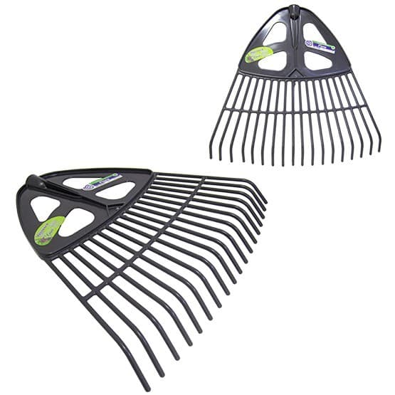 Vassoura Ancinho / Rastelo Para Grama Em Plastico Sem Cabo 18 Dentes 37,5cm, Jardins, Ferramenta