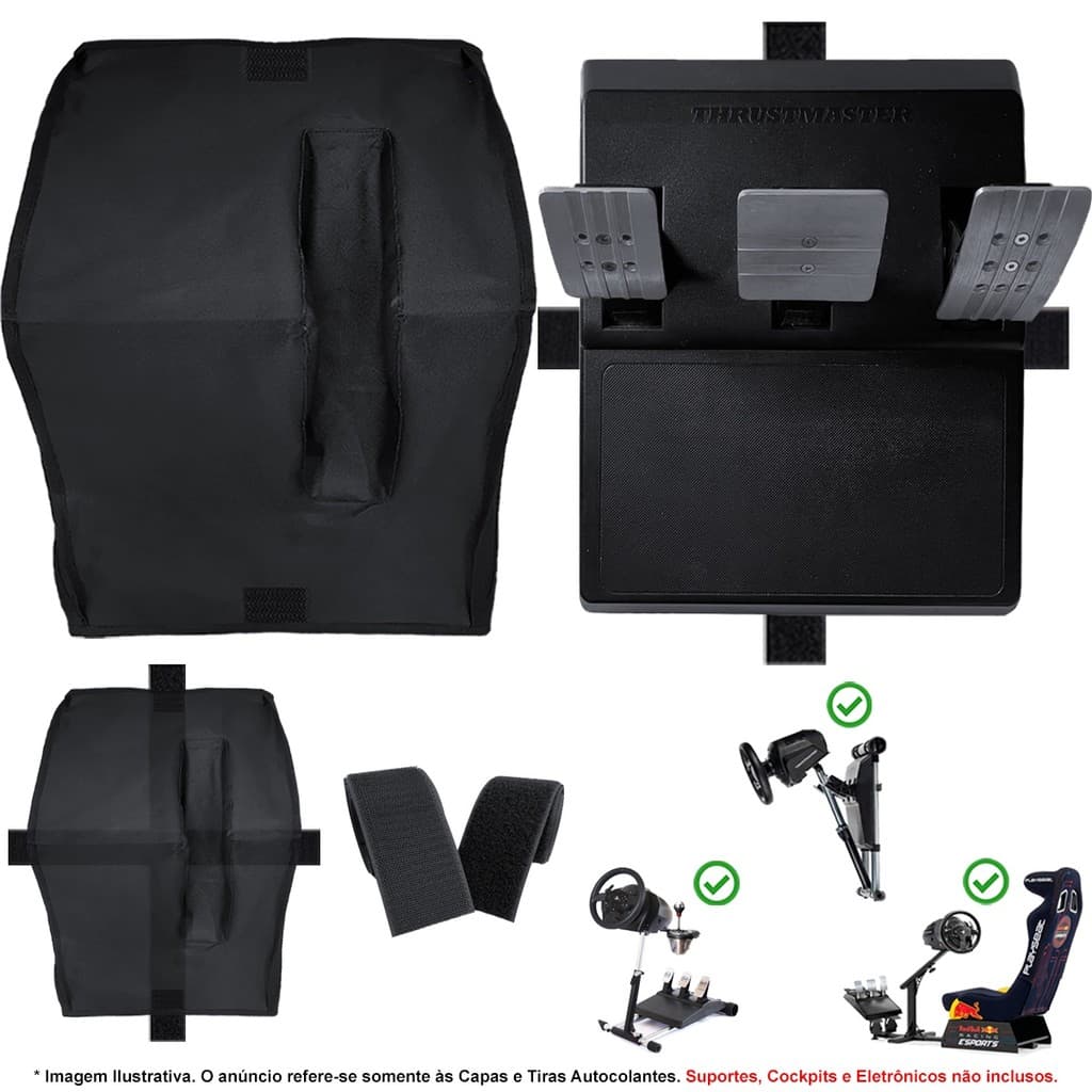 Capa Protetora Qualicapas Compatível c/ Pedal T3PA GT Simulador Gamer Thrustmaster