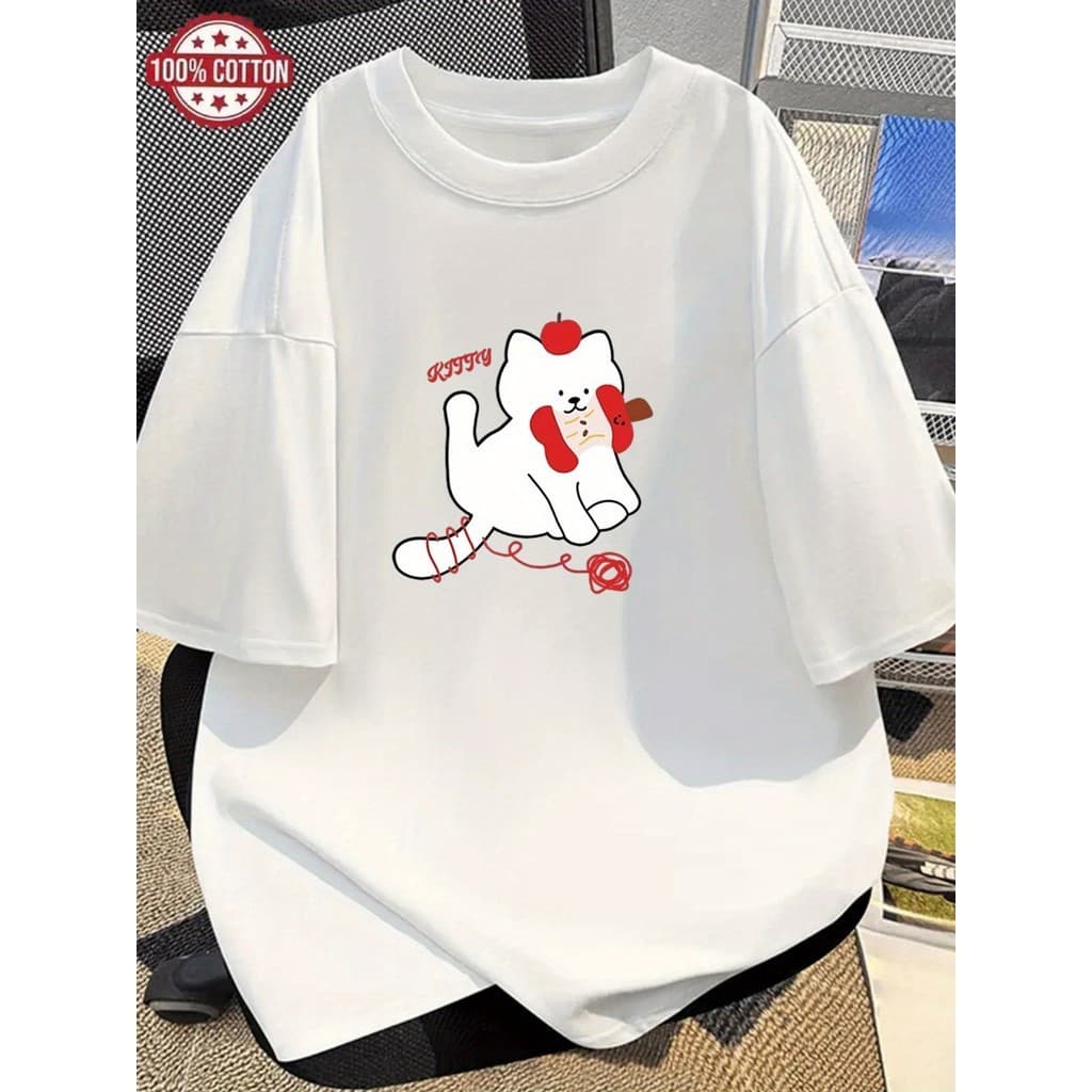 Camisa Camiseta Algodão Feminina Cachorro Gravata Laço Fofo Amor 100% T-shirt Premium Postagem Rapida