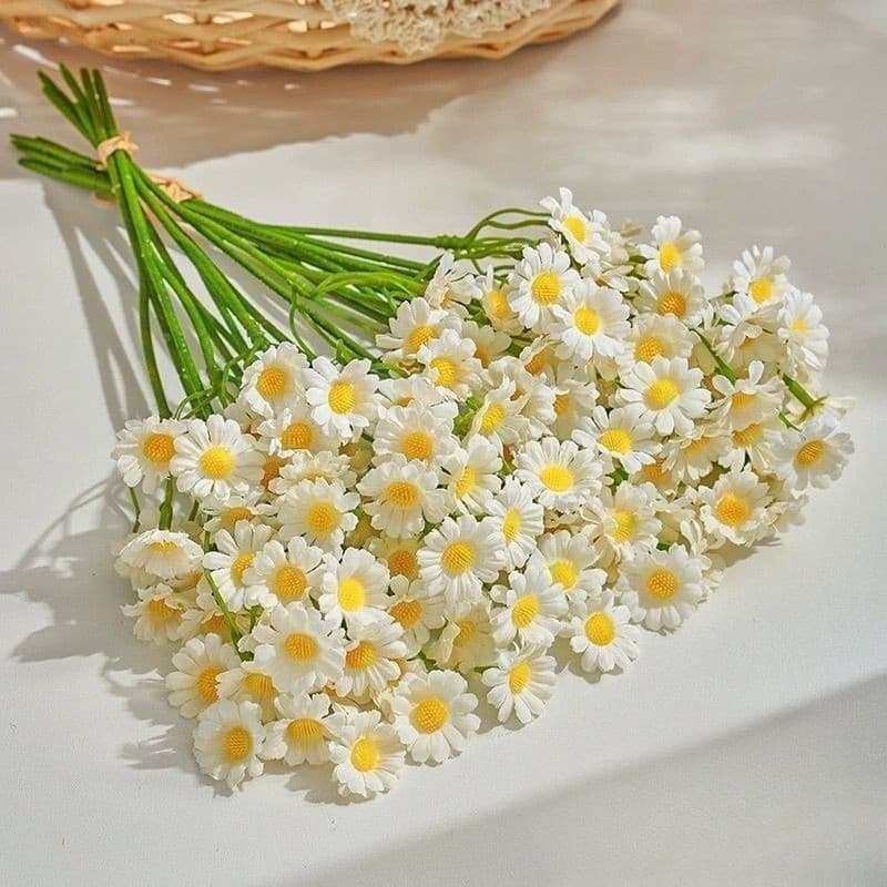 Buquê De Camomila Estilo Ins , Flores Artificiais Estéticas Para Decoração De Casa , Peça Central De Mesa , Adereço De F