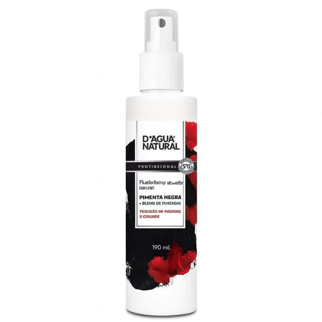 D’Água Natural Fluído Termo Ativador Pimenta Negra 190ml Para Massagem