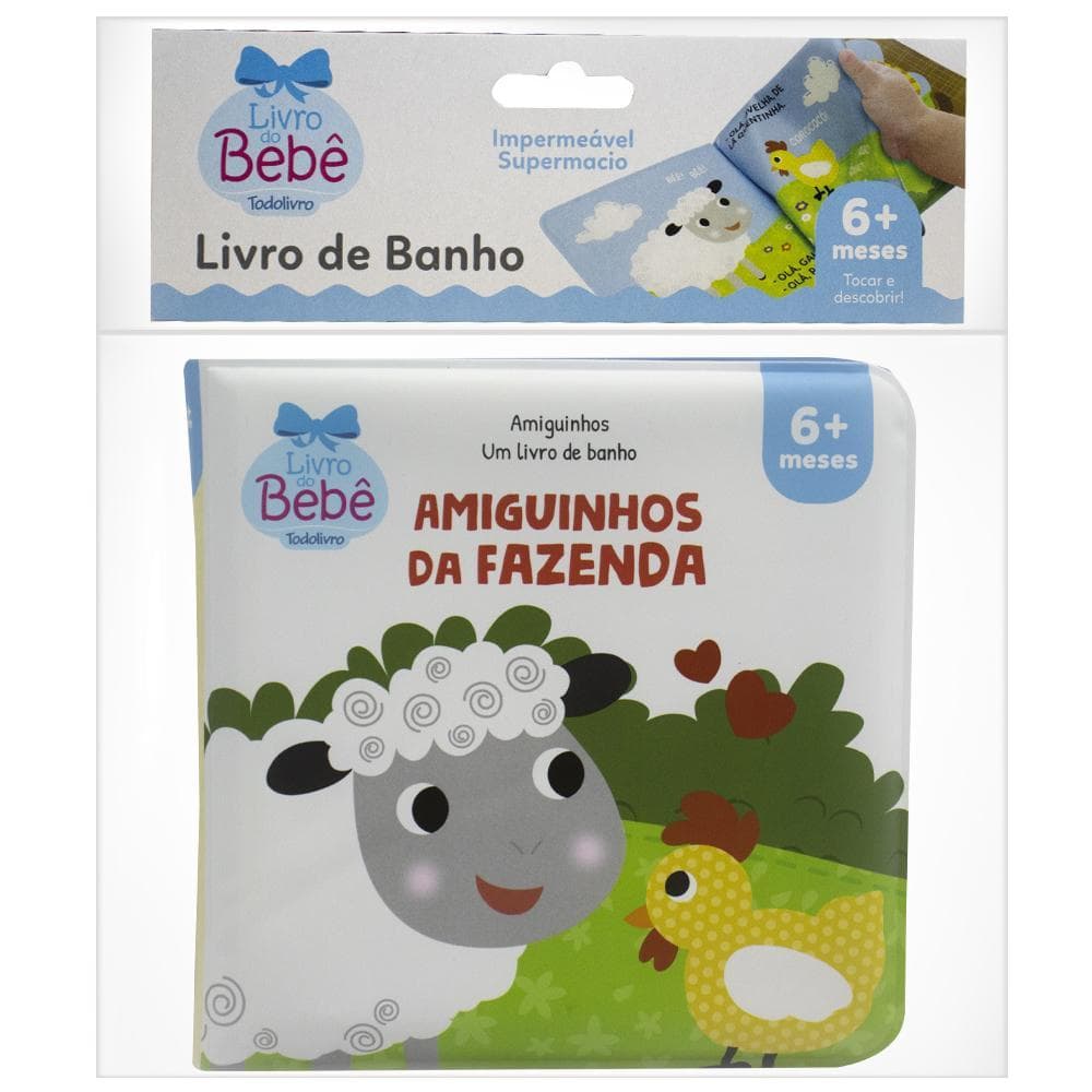 Livro Amiguinhos - Um Livro de Banho: Amiguinhos da Fazenda - Livros Sorocaba