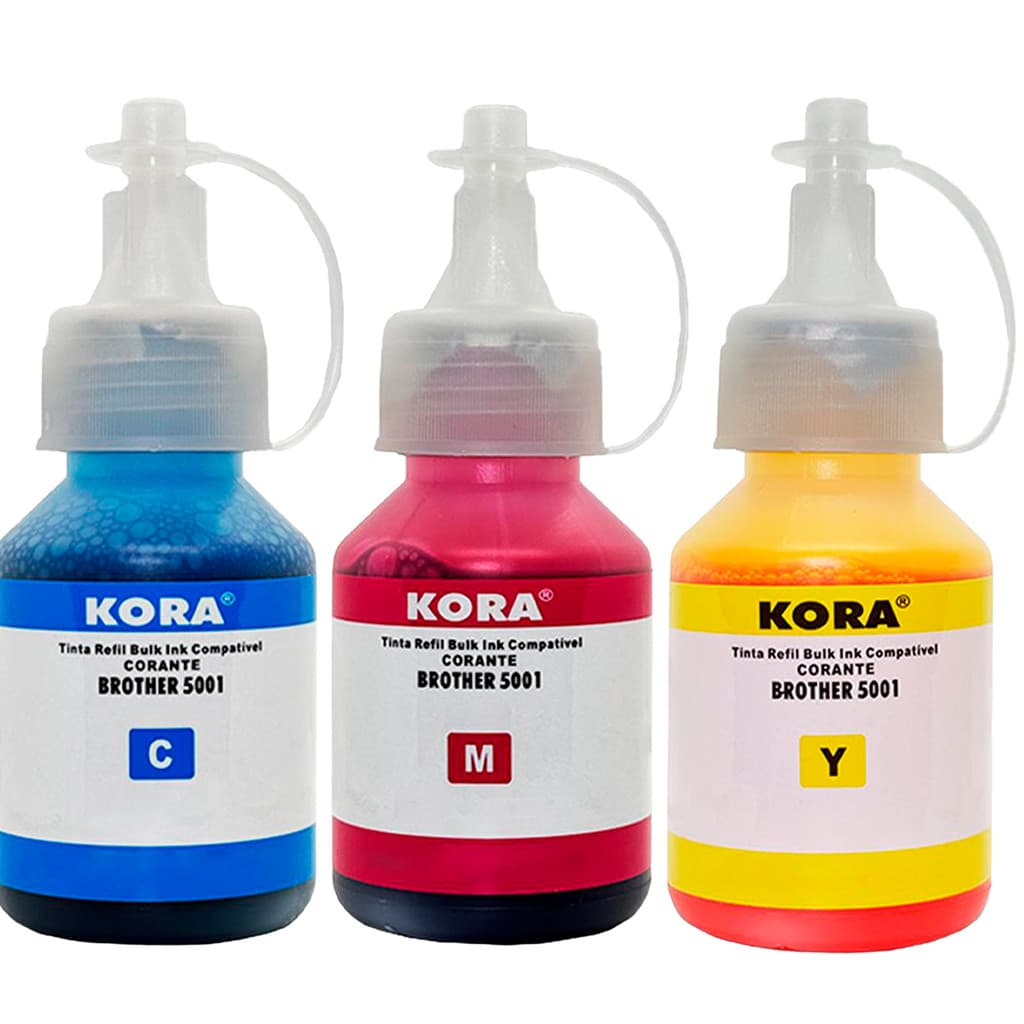 Kit 3 Tintas Para Brother T420W T510W T520W T220 T710W T720DW MFC-T810W