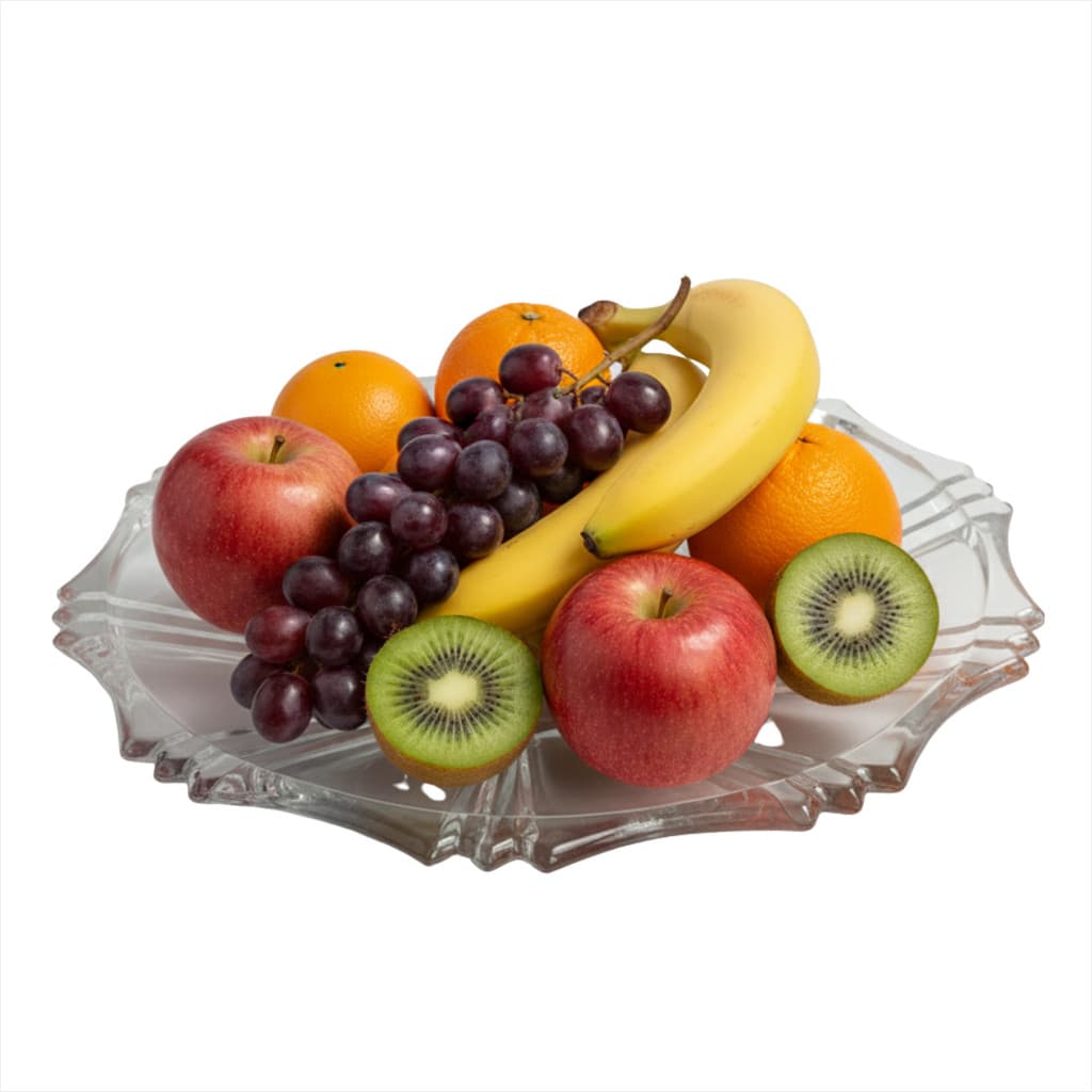 Fruteira De Vidro 33,5 Cm