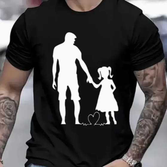 Camiseta Camisa T-shirt Masculina Dia dos Pais Pai de Menina Camisa 100% Algodão Lançamento Envio Rapido