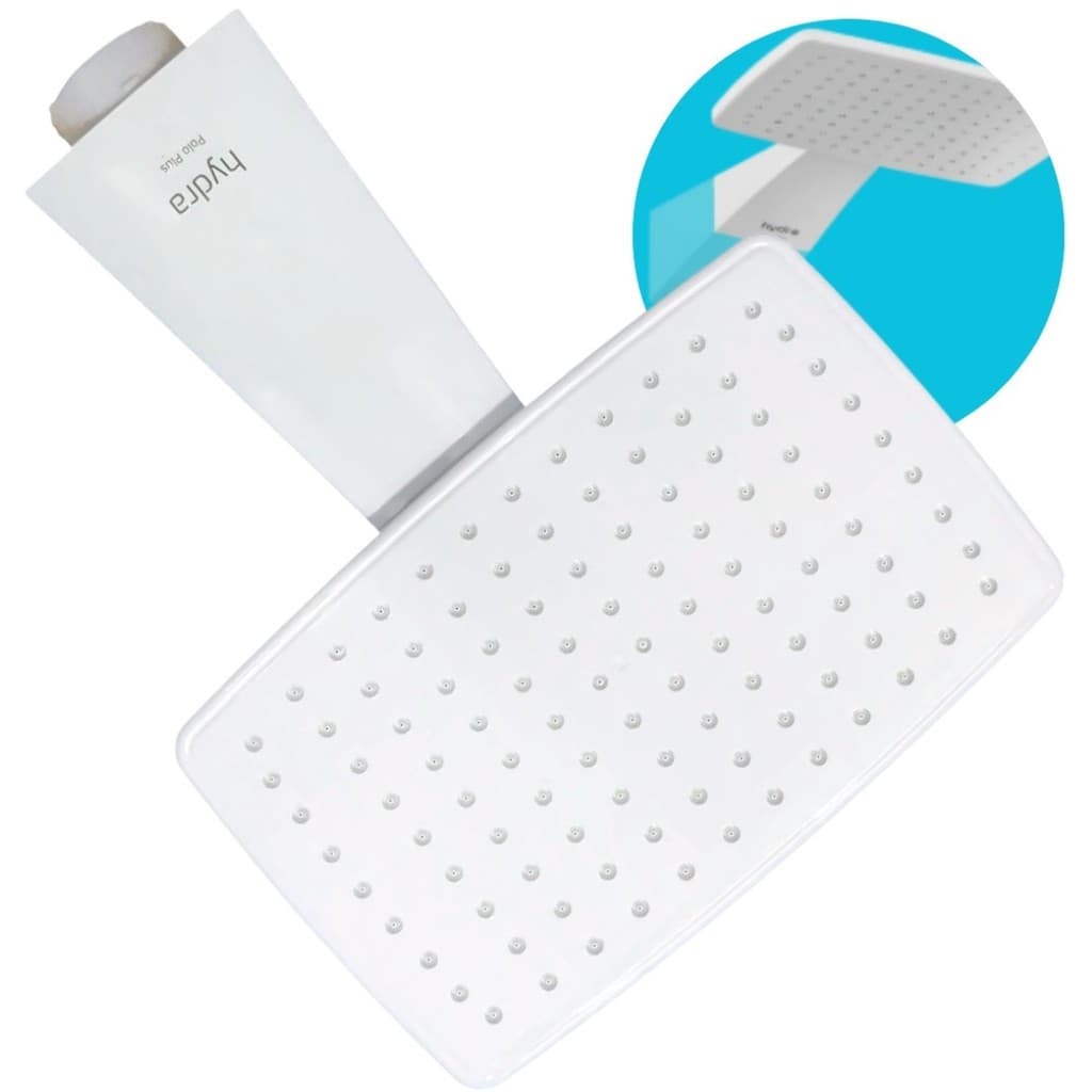 Corpo Câmara Quente Ducha Square Polo Plus Branca Hydra
