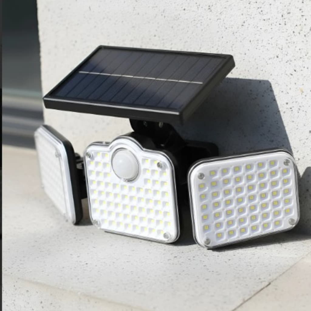Refletor Solar Led Parede Sensor De Presença