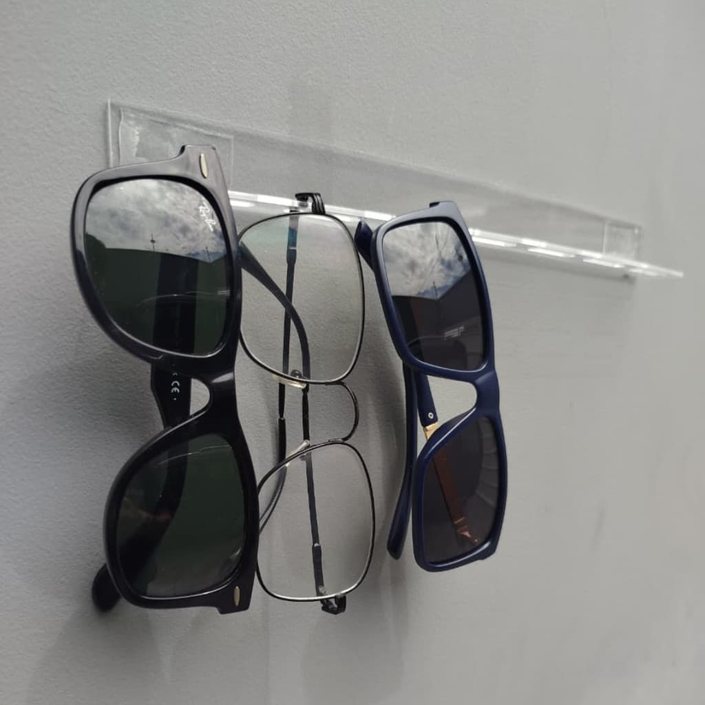 Suporte organizador para Óculos em acrílico c/fita dupla face