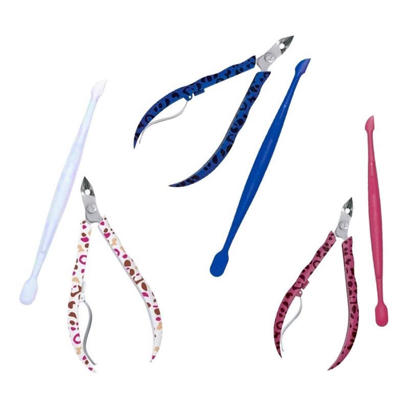 Kit Alicate de Cutículas Style + Espátula Mundial/Impala Original - 2 Itens Profissionais