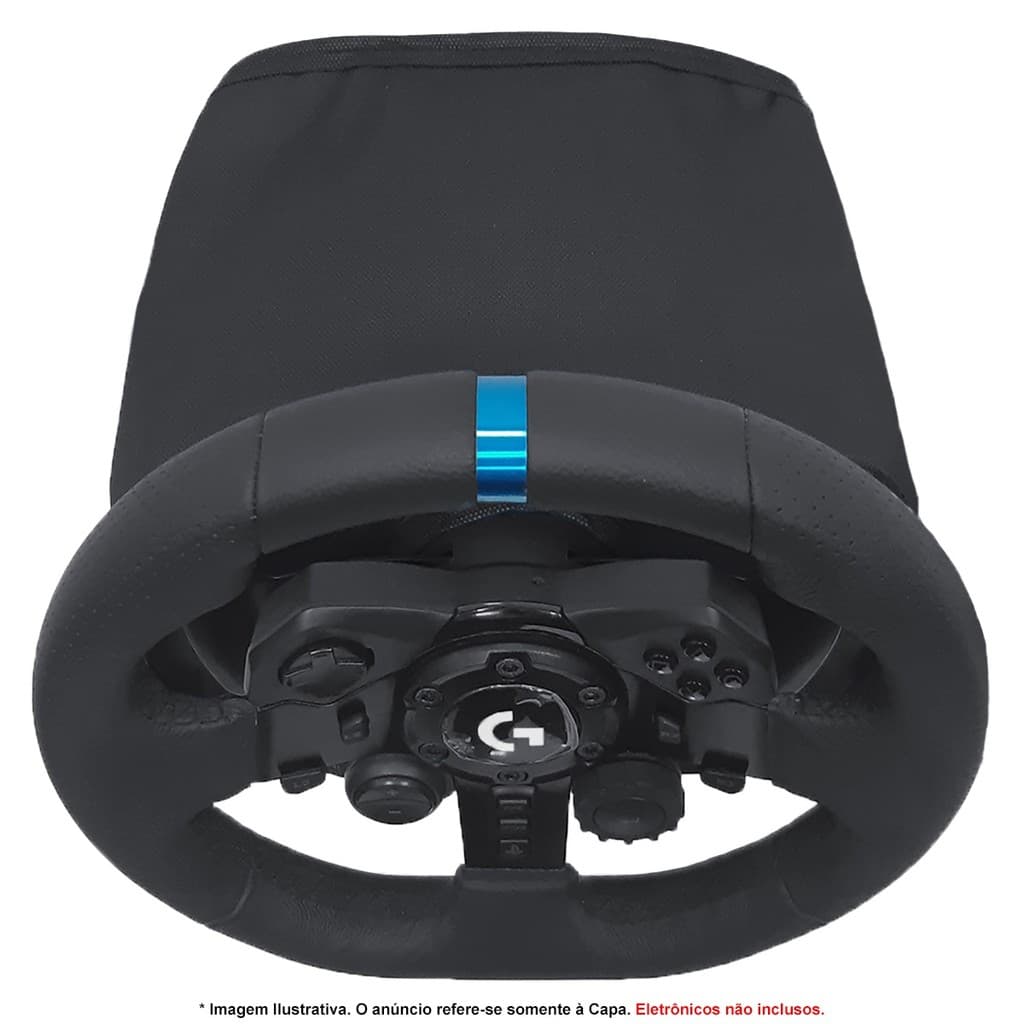 Capa Protetora Qualicapas Compatível com Bases G25 G27 G29 G920 G923 Simulador Gamer Logitech