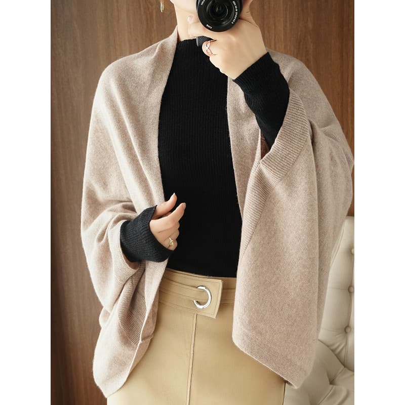 Outono inverno Cardigan xale colete nicho solto Multi-Purpose Cheongsam cem exterior colete cachecol malhas